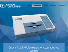 Tablet Screenshot of opticalactivity.com